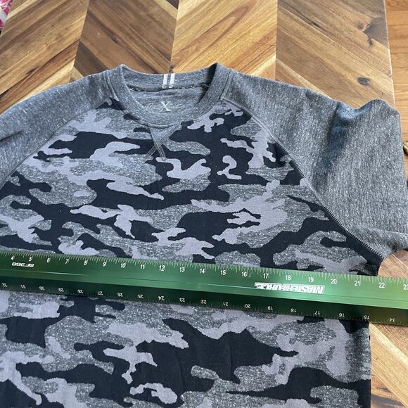 Robert Graham Sweater Camo Elbow Patches Crew Neck‎ Men’s Medium - Picture 6 of 9